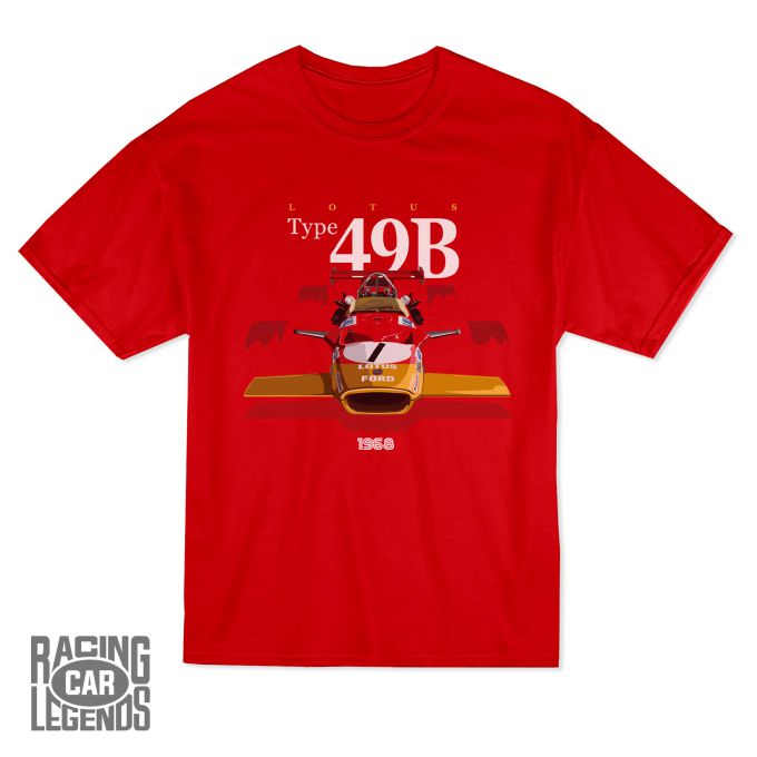 Camiseta Lotus Ford 49B de Graham Hill Roja