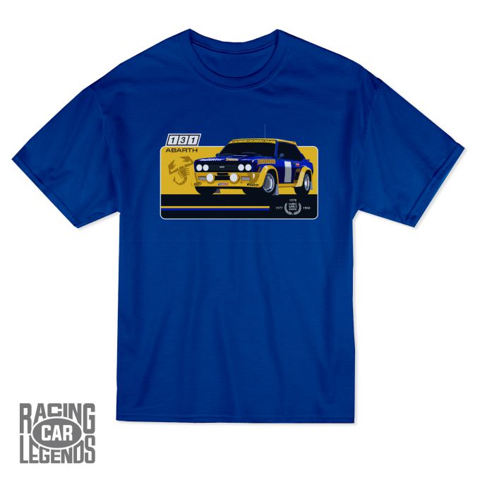Camiseta Rally Fiat 131 Abarth Rally Azul
